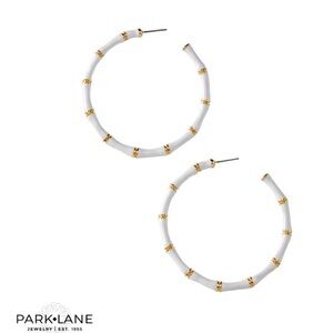 🌟HostPick 🌟Park Lane Kimono Earrings, White/Gold